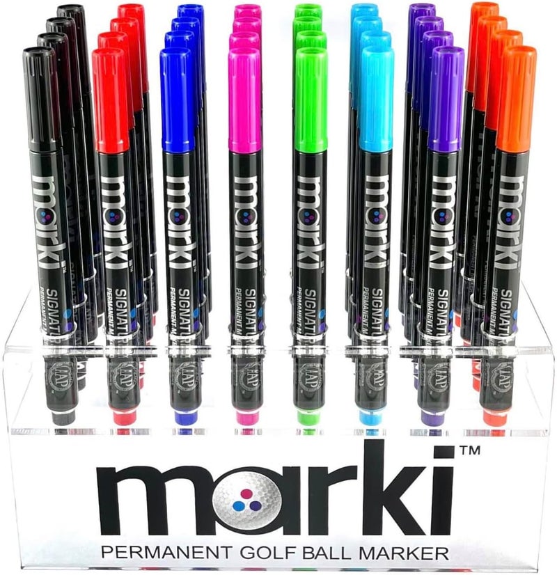 marki Permanent Golf Ball Marker - Designed Specifically for Golfers, 8 Bold Colours Available - Image 1
